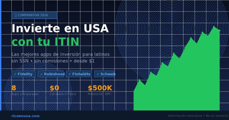 Invertir en USA con tu ITIN - Las mejores apps de inversión 2026